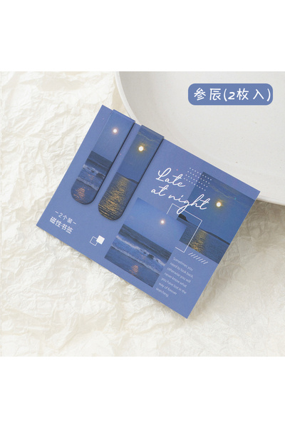 Choice علامة مرجعية مغناطيسية JIANQI مكونة من قطعتين/حزمة من المناظر الطبيعية...