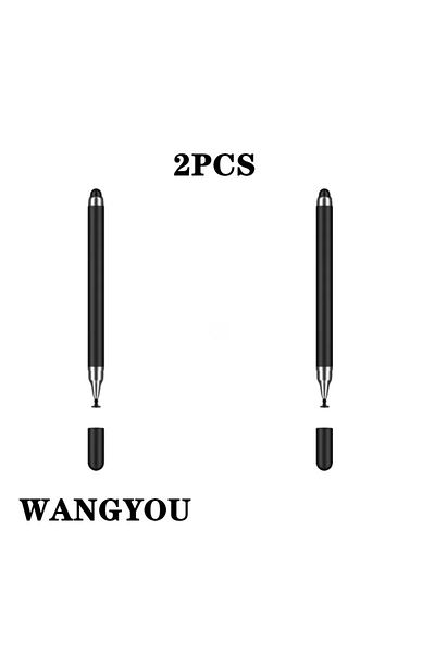 Choice 2PCS black CMB 2-In-1 Universal Mobile Tablet Stylus Pen For IPhone IPad Multifunctional Touch Scree