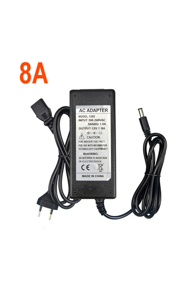 Choice6 220V EU Plug 8A 12 volt Power supply unit works with LED Strip Light ...