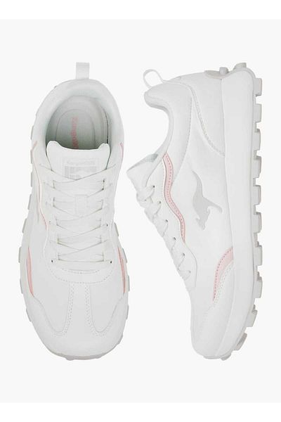 Kangaroos Women's Logo Embossed Sports Shoes with Lace-Up Closure