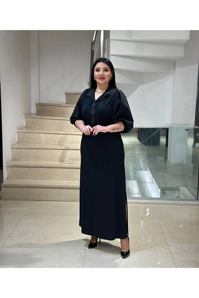 mardi exclusive Γυναικείο μαύρο φόρεμα διάγνωσης μεγάλου μεγέθους