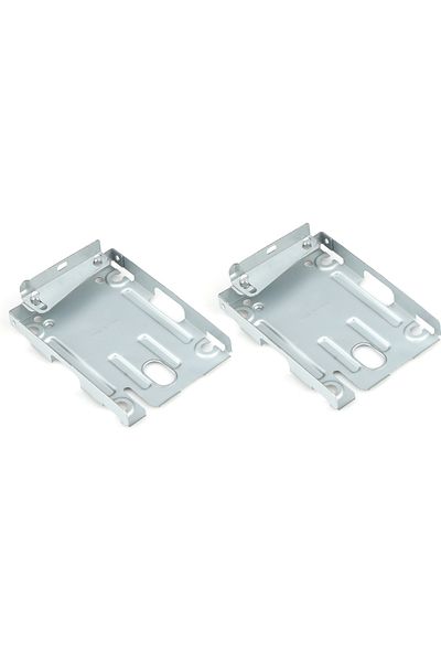 VKTECH 2pc Metal For Sony PS3 Super Slim Internal Hard Disk Drive HDD Mounting Bracket Holder ++ Screws Gam