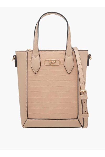 Paprika حقيبة توت منقوشة بمقبض مزدوج وسحاب للإغلاق - العرض 7 سم × الارتفاع 22...