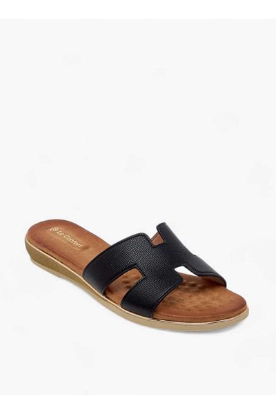 Le Confort Cutout Detail Slip-On Sandals