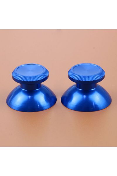 JCD Blue JCD 2PCS Metal Analog Joystick Thumb Stick Grip Cap For PS4 Pro Xbox One Slim Series X S Contro