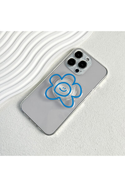 Choice حامل الهاتف المحمول بتصميم زهرة السماء الزرقاء الأصلي، حامل مقبس شعبي ...