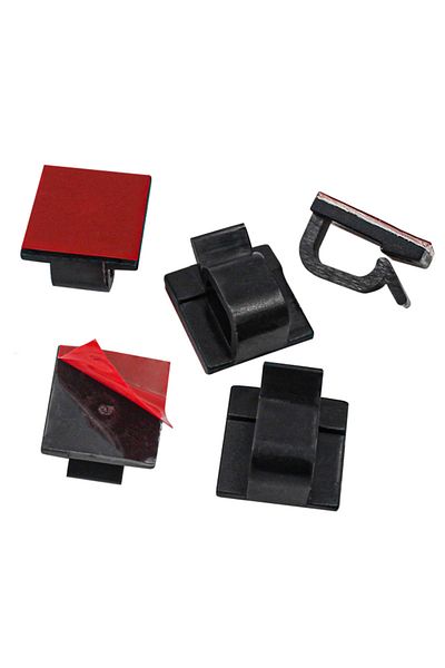 Choice Black 50pcs Cable Organizer Clips Cable Management Wire Manager Cord Holder Usb Charging Data Line B