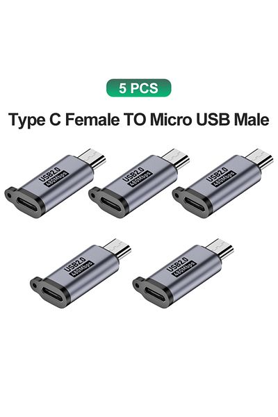 Choice 5x C to MicroUSB USB Type-C Adapter Type C To Micro USB Male To USB C female Converters For Xiaomi S
