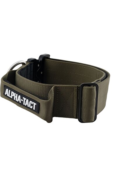 AlphaTact Alphagrip Pro 5cm-Kulplu-Büyük Irk-Taktik Boyun Tasması