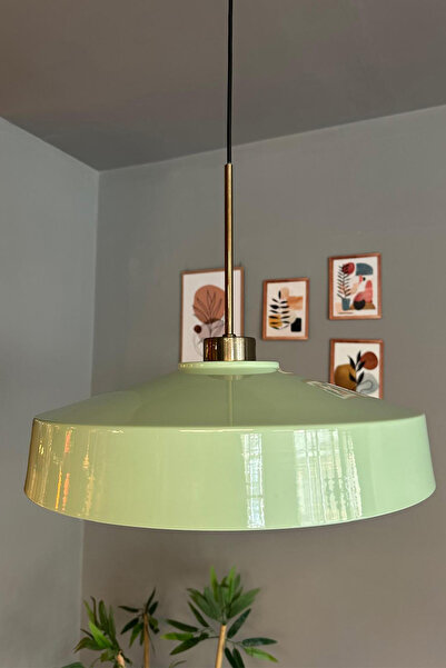 Bamyum Açe Tekli İnce Eskitme Başlık Avize Retro Sarkıt Ofis Showroom Salon Mutfak Avizeleri