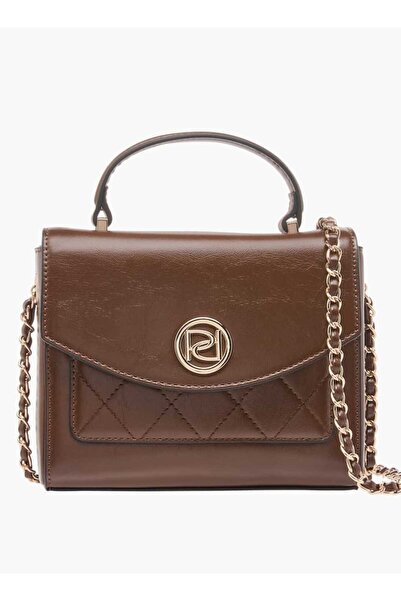 Paprika حقيبة ساتشيل منقوشة بمقبض علوي وحزام سلسلة - العرض 7 سم × الارتفاع 14...