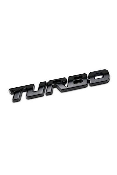 Choice 1.1x9.7cm GRAY TURBO Car 3D Zinc Alloy Stickers Body Rear Label Side T...