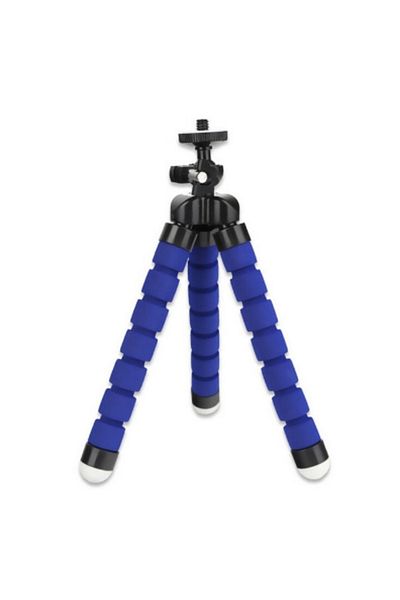 HONGDAK Only Blue Tripod For Phone Mobile Camera Holder Clip Sports Camera Monopod Stand Octopus For Gopro H