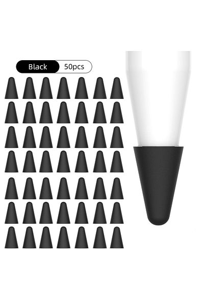 Choice 50pcs Black 50Pcs/set Tip Cover for Apple Pencil 2nd 1st Generation Nib Case Candy Color Stylus Pen