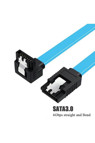 Choice كابل بيانات محرك الأقراص الصلبة SATA 3.0 عالي السرعة بطول 0.39 متر، كابل بيانات تسلسلي ذو حالة صلبة،