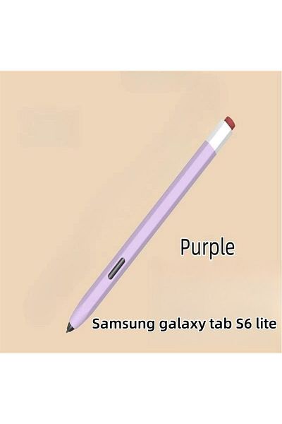 Choice S6 Lite Purple Silicone Pencil Case Tablet Touch Stylus Pen Cover Solid Colour for Samsung Galaxy Ta