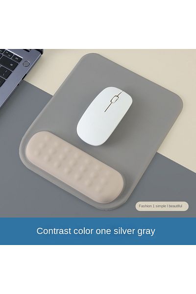 Choice Square silver gray Mouse pad with wrist rest pad Ergonomic anti-slip silicone base gaming accessorie