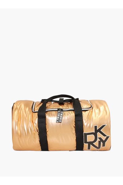 Dkny DKNY Logo Print Duffel Bag with Handles and Detachable Strap
