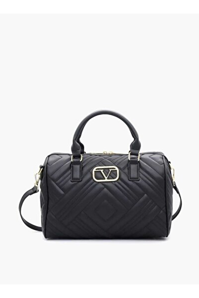 V Italia حقيبة حمل مبطنة مع حزام قابل للفصل وسحاب للإغلاق