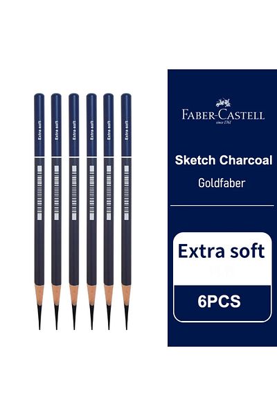 Choice 6PCS Extra Soft 5/6PCS Faber Castell Goldfaber Charcoal Graphite Sketch Set EX-Soft Medium Hard Penc