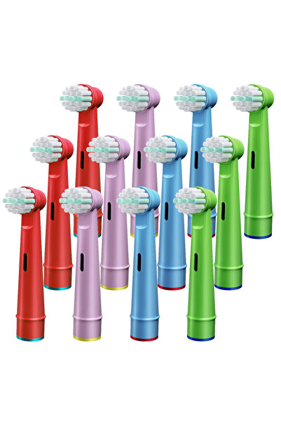 Choice7 رؤوس فرشاة الأسنان البديلة الملونة المكونة من 12 قطعة متوافقة مع فرشا...