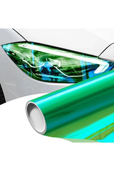 Choice13 ملصق سيارة أخضر 30 سم × 120 سم، مصباح أمامي، مصباح خلفي، فيلم مقاوم ...