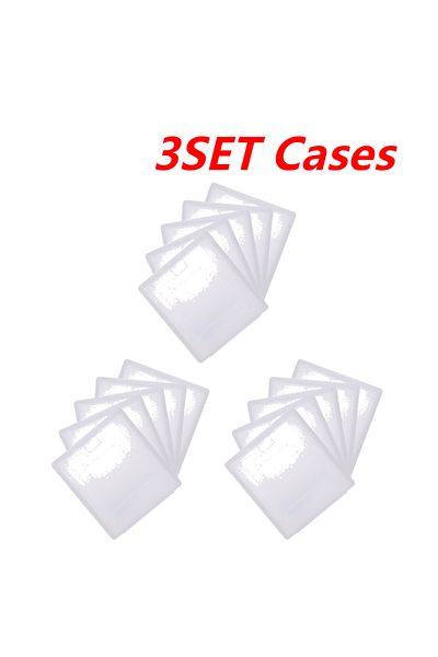 APWIKOGER 15PCS Cases 25-5PCS Plastic Game Card Cartridge Cases Transparent Anti Dust Cover Storage Boxes for
