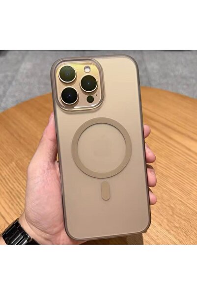 Sphone İphone 16 Pro Kılıf Mat Buzlu Transparan Soft Elde Kaymaz Sert Pc Kamera Korumalı frosted Silikon