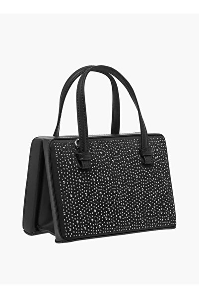 Celeste Embellished Tote Bag with Adjustable Strap and Magnetic Closure - W 9.5 x H 13.5 x D 18.5 cm