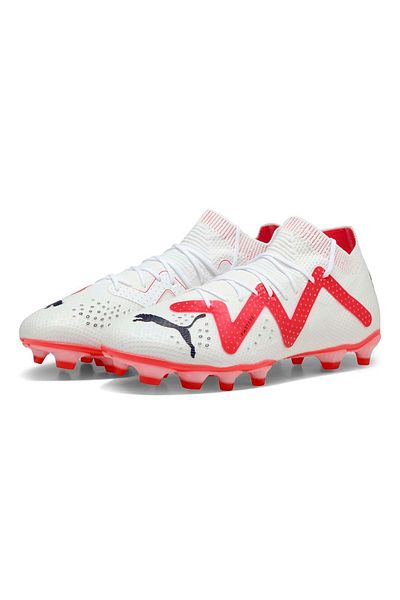 Puma Pantofi de fotbal pentru bărbați Future Match Fg/Ag Turf Floor Cleats Alb