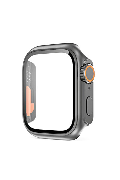 Choice Series456 SE 44MM space gray Glass+Case for Apple Watch 44mm 45mm 41mm 40mm 42mm 38mm Screen Protect