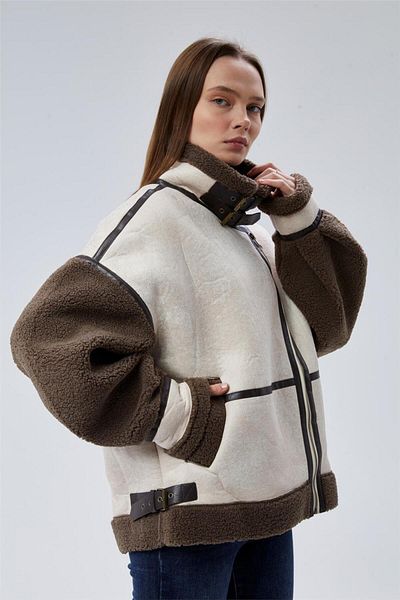 HomeStore Leder-Polarjacke