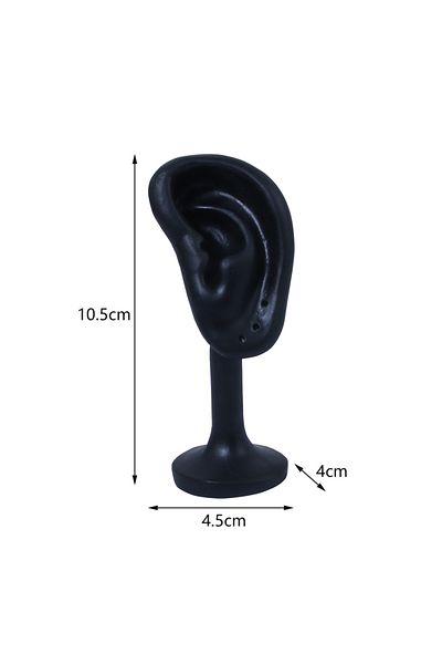 Choice Black Resin Portable Earring Display Stand Jewelry Rack Ear Shaped Ear Studs Organizer Holder Rack F