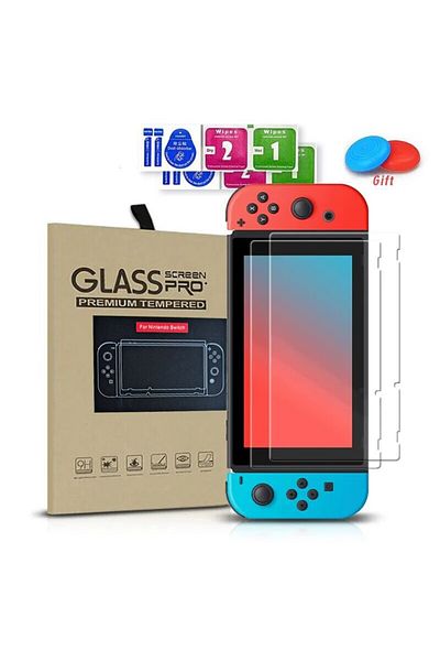 Choice For Switch Data Frog 2pcs Tempered Glass Screen Protector Compatible Nintendo Switch Oled 9h Hd Clea