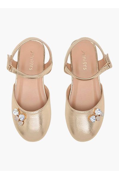 Juniors Embellished Shoes with Hook and Loop Closure