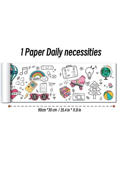 Choice 1 Paper Daily 90cm Animal Canvas Children's Drawing Roll DIY Coloring Paper Roll Color Filling Graff