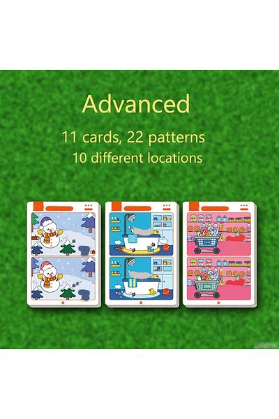 Choice Senior An educational fault finding game: reusable wiping paper for focus and attention training
