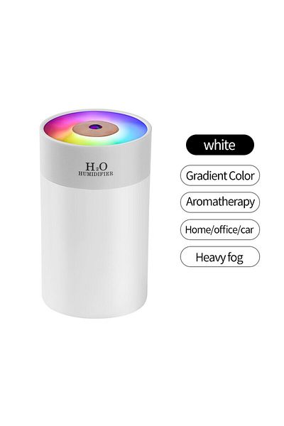 Choice CHINA White Luminous Humidifier Household Desktop Small Water Supplement Spray Air Humidification Us
