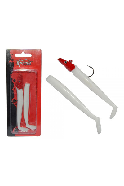 CAPTAIN 3071 Ultimate Sardine 12cm Levrek Silikonu 2'li Suni Yem 2