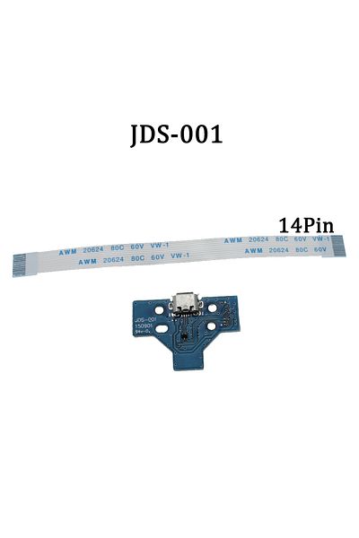 Choice JDS 001 14pin TingDong For PS4 Controller Micro USB Charging Board Port Socket jack Dock 12Pin 14Pin