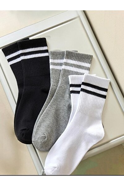 Black Arden Socks Günlük Kullanım İçin pamuklu Kolej Çoraplar 5 Çift