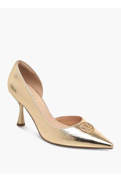 Paprika Paprika Logo Accent Slip-On Shoes with Stiletto Heels