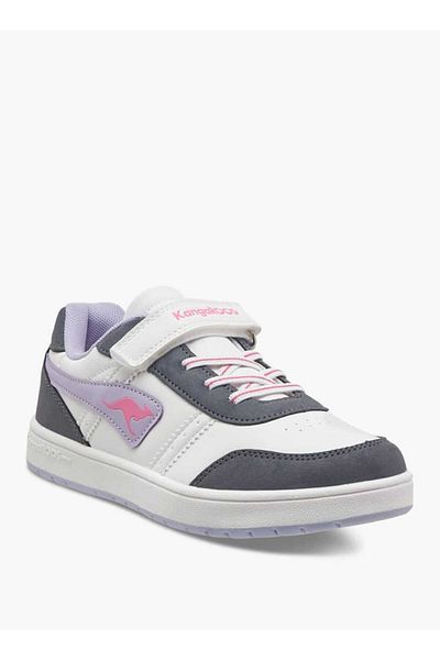 Kangaroos Girls' Logo Detail Sports Shoes with Hook and Loop Closure