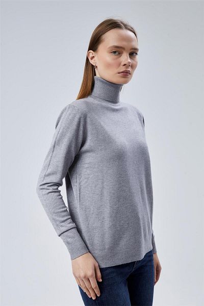 HomeStore KazakGroßer Strickpullover mit Fischerkragen