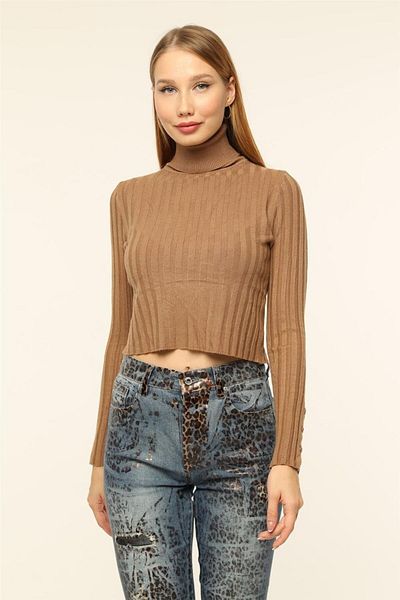 HomeStore KazakStrickpullover mit Fischerkragen