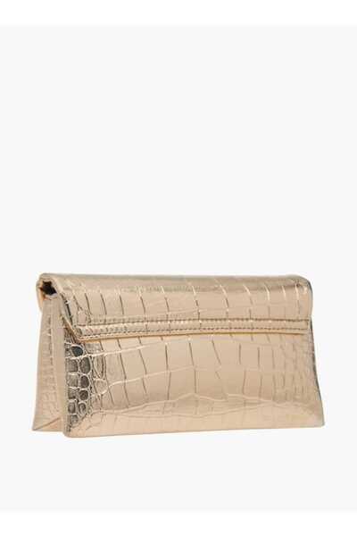 Celeste Embellshed Crossbody Bag with Chain Strap and Flap Closure - W 7 x H 11.5 x D 21 cm