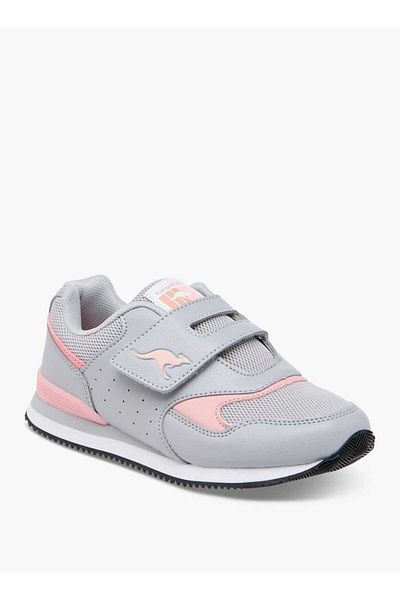 Kangaroos Girls' Panelled Sports Shoes with Hook and Loop Closure