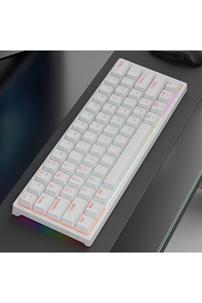 MUCAI Red axis MK61-BAI MUCAI MK61 USB Gaming Mechanical Keyboard Red Switch 61 Keys Wired Detachable Cabl