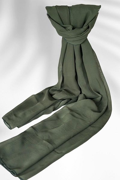 Amine Hüma Khaki Cylinder 75*180 Shawl
