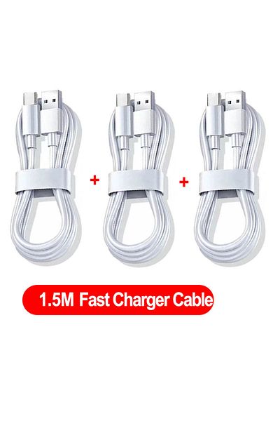 Choice 3PCS 1.5m NNBILI 1-3PCS 10A 100W Type C Super Fast Charging Cable Data Cord For Huawei OPPO vivo iQ